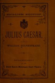 Cover of: Julius Caesar by 