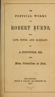 Cover of: Poetical works... | Robert Burns