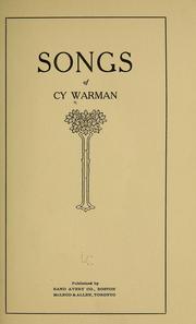 Cover of: Songs of...