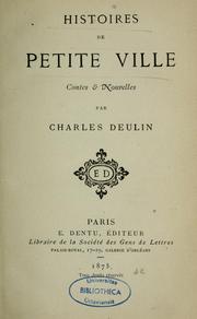 Cover of: Histoires de petite ville: contes & nouvelles