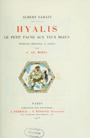 Cover of: Hyalis, le petit faune aux yeux bleus