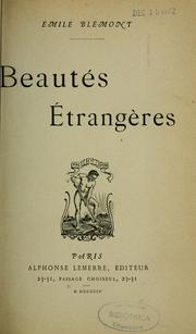 Cover of: Beautés étrangères