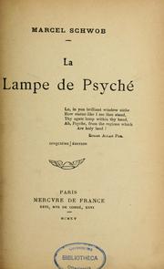 Cover of: La lampe de Psyché by Marcel Schwob