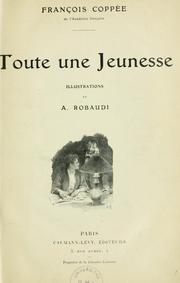 Cover of: Toute une jeunesse