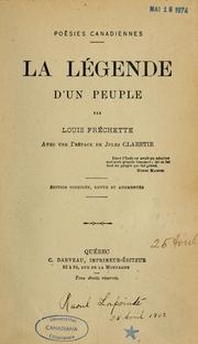 Cover of: La Légende d'un peuple