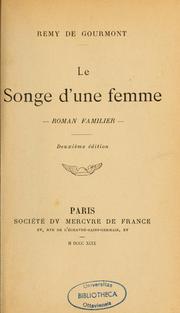 Cover of: Le songe d'une femme: roman familier