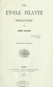 Cover of: Une Étoile filante by Eugène Pelletan, Eugène Pelletan