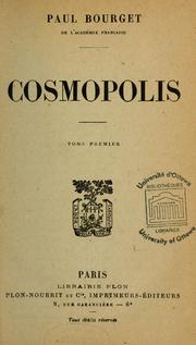 Cover of: Cosmopolis