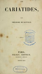 Cover of: Les cariatides by Théodore Faullain de Banville