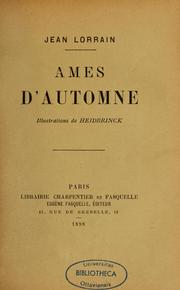 Cover of: Amis d'automne by Lorrain, Jean