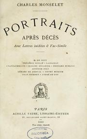 Cover of: Portraits après décès: avec lettres inédites et fac-similé