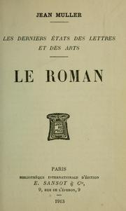 Cover of: Le roman
