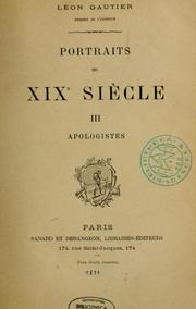 Cover of: Portraits du XIXe siècle