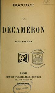 Cover of: Le Décaméron by Giovanni Boccaccio