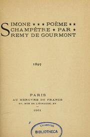 Cover of: Simone: poème champêtre