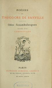 Cover of: Odes funambulesques ; suivies d'un commentaire