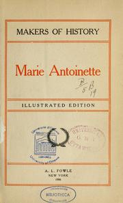 Cover of: Marie Antoinette by Jacob Abbott