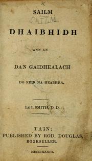 Cover of: Sailm Dhaibhidh ann an dan Gaidhealach