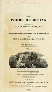 The poems of Ossian by James Macpherson