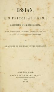 Cover of: Ossian, his principal poems