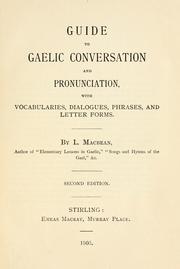Cover of: Guide to Gaelic conversation and pronunciation