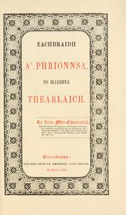 Cover of: Eachdraidh a' Phrionnsa, no Bliadhna Thearlaich by John MacKenzie, John MacKenzie