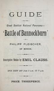 Cover of: Guide to the great Scottish national panorama -- 'Battle of Bannockburn'