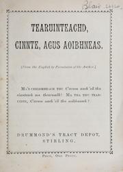 Tearuinteachd, cinnte, agus aoibhneas