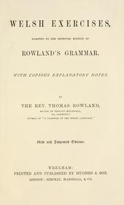 Cover of: Welsh exercises