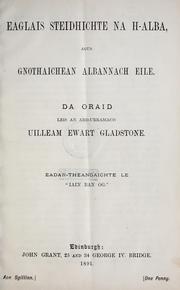 Cover of: Eaglais steidhichte na h-Alba; agus, Gnothaichean Albannach Eile : da oraid