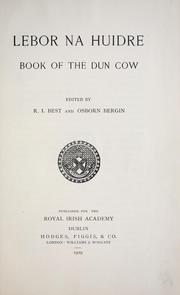 Cover of: Lebor na huidre =: Book of the dun cow