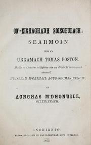 Cover of: Co'-eignaghadh soisgeulach by Thomas Boston