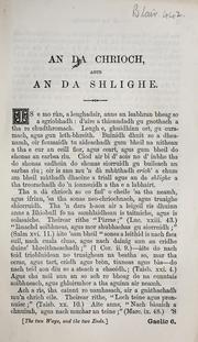 Cover of: An da Chrioch, agus an da Shlighe