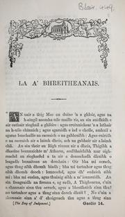 Cover of: La a' Bhreitheanais