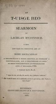 Cover of: An t-uisge beo by Lachlan Mackenzie