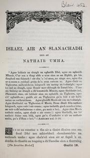 Cover of: Israel air an slanachadh leis an nathair umha