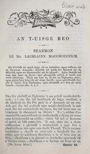Cover of: An t-uisge beo by Lachlan Mackenzie