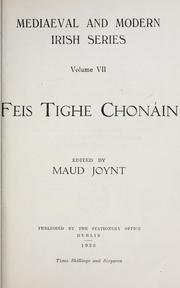 Cover of: Feis Tighe Chonain by Maud D. Joynt