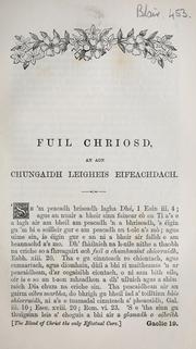 Cover of: Fuil Chriosd, an aon chungaidh leigheis eifeachdach