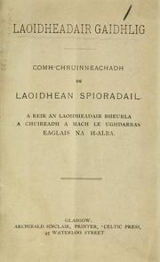 Cover of: Laoidheadair Gaidhlig: comh-chruinneachadh de laoidhean spioradail
