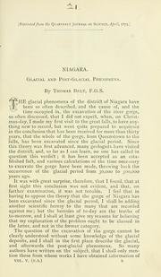 Cover of: Niagara by Thomas Belt