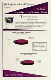 Cover of: The Legislative Fiscal Division presents: profile of ...