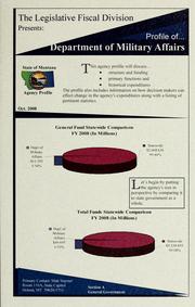 Cover of: The Legislative Fiscal Division presents: profile of ...