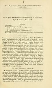 Cover of: On the older metamorphic rocks and granite of Banffshire by T. F. Jamieson