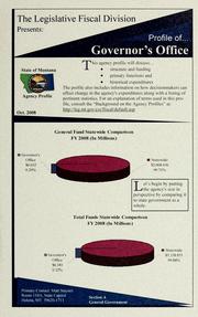 Cover of: The Legislative Fiscal Division presents: profile of ...