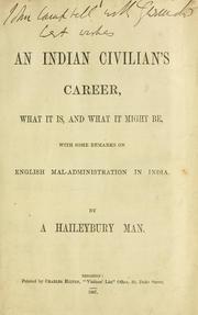Cover of: An Indian civilian