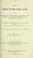 Cover of: On the origin of the Chesil Bank, and on the relation of the existing beaches to past geological changes independent of the present coast action