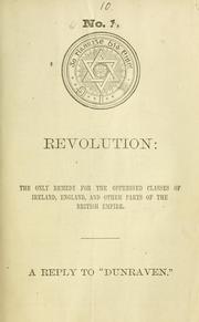 Cover of: Revolution by Windham Thomas Wyndham-Quin Earl of Dunraven
