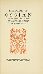 The poems of Ossian by Ossian., James Macpherson