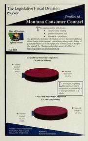 Cover of: The Legislative Fiscal Division presents: profile of ...